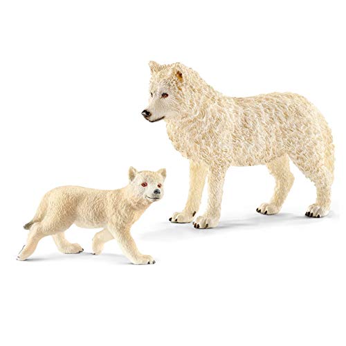 Preisvergleich Produktbild Schleich 14804 Arktisches Wolfsjunges + 14742 Arktischer Wolf