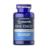 Puritan's Pride One Daily Men's Multivitamin, Dietary Supplement to Support Heart and Male Reproductive Health with Vitamin A, C, D, E, and Zinc, 3 Month Supply, 100 Count*