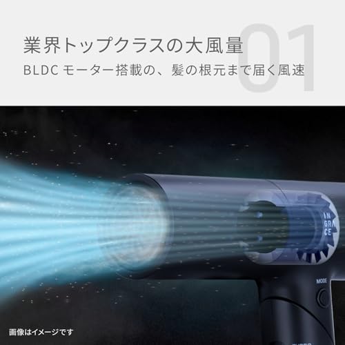 INGRACE Velena hairdryer MBD002A-K の商品画像 4
