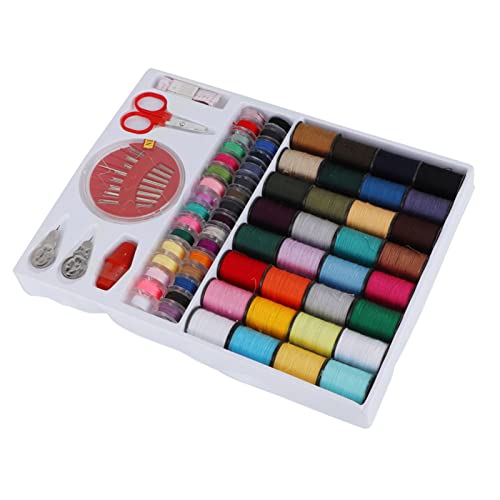 Set de hilos para coser multicolor 64 piezas miniatura 3