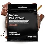 Protein Works | Vegan Pea Protein - Black Innovation, Chocolate Silk, Premium Vegan Protein, Pea Protein Isolate, 24g Protein Per Serving, Low Fat, Low Carbs, Plant-Based & Natural, 33 Servings, 1kg