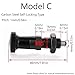 Self-Locking Knob Plunger Spring Knob Plunger Positioning Pins Lock Pin Bolt Indexing Plungers Self Locking Indexing Pin for Industrial Equipment, Model C