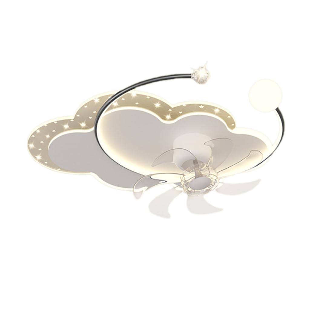 HXYSXHJUO Fan light living room swinging head electric fan chandelier ceiling
