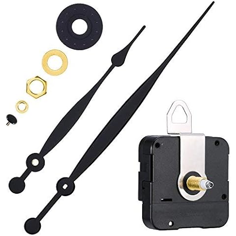 Hicarer Hohe Drehmomentquarz Uhr Bewegungs-Ersatzteile mit 208 mm/ 8,2 Zoll Langen Spaten Händen und Aufhänger thumbnail