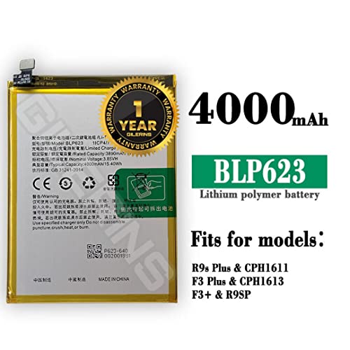 Image of Original BLP623 Battery for Oppo R9s Plus / F3 Plus Battery with 1 Year Warranty ****(K000985)