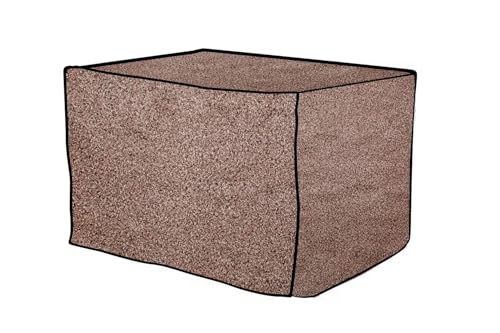 Image of The Furnishing Tree microwave oven cover Suitable for Samsung 28 Liters Convection MC28A5025VP /TL, Dustproof, Stain-Resistant, Cover Size WxDxH in CM- (53.34x48.26x33.02), Sand Pattern Brown