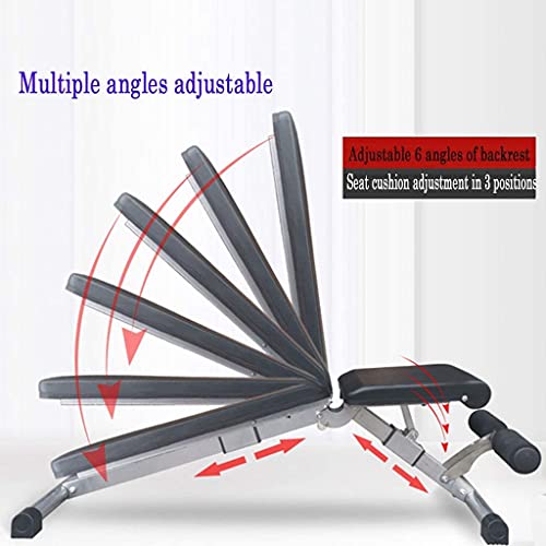 Adjustable Weight Load Training Fitness Gym Adjustable Benches, Heavy Duty Fitness Portable Folding Weight, Flat Incline Drops MultiSus Exercise Workout Bench, Home Gym Sit Up Bench Weighth - Image 4
