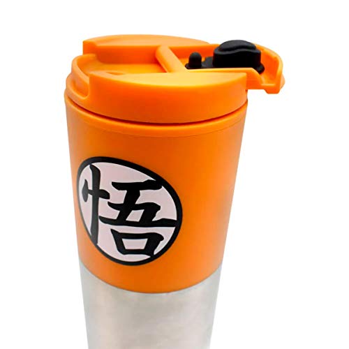 Copo Viagem Goku Símbolo Dragon Ball Z 500ml