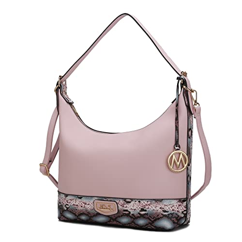 Image of MKF Collection Shoulder Bag for Women, Vegan Leather Hobo Fashion Handbag Messenger Purse by Mia K
