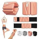 T98 Wrist & Ankle Weights for Women Men, Wearable Wrist Weights Set of 2(1Lbs Each), Adjustable Arm Leg Bracelet Weights for Strength Training, Aerobics, Barre, Suit for Home Outdoor Workout