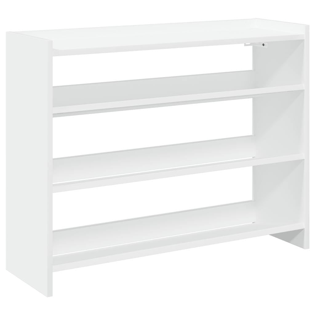 Scarpiera bianca, 80 x 25 x 62 cm, in legno