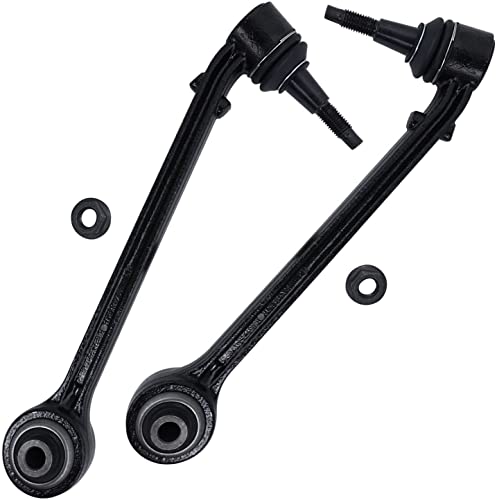 Image of Detroit Axle - 8pc Front End Suspension Kit for 2010-2015 Chevy Camaro 4 Lower Forward & Rearward Control Arms w /Ball Joints 4 Inner & Outer Tie Rod End Links 2011 2012 2013 2014 Replacement