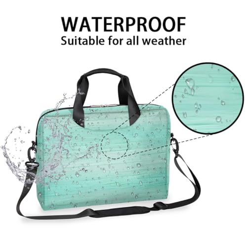 Maletín para laptop 15.6-16 pulgadas azul aguamarina resistente al agua miniatura 3