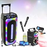 ✔️ Enceinte livrée avec un jeu de lumière waterwave ! Parfait pour créer une ambiance chaleureuse dans votre pièce !