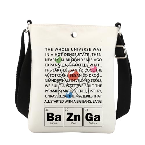 Theory Crossbody Bag Bang TV Show Inspired Gifts Fans Gift for Scientist Physicis Shoulder Bag