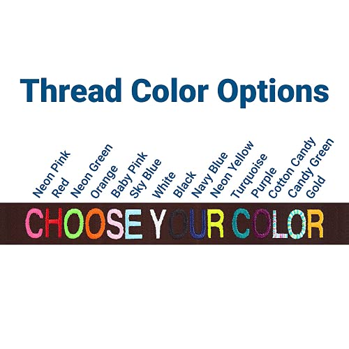 Gotags Personalized Leather Dog Collars, Custom Embroidered With Pet Name And Phone Number, Soft Brown Leather Dog Collar For Medium And Large Dogs, Great Alternative To Pet Id Tags, (Dark Brown) #TOP4