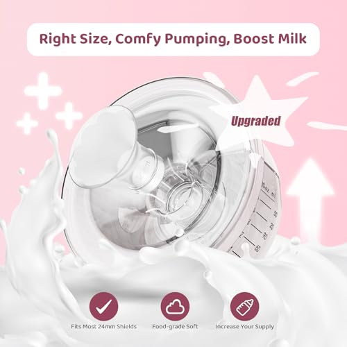 flange sizing kit 3 in 1 with 10pcs flange inserts 1315171921mm silicone flanges insert kit for 24mm flangeshield of most electric breast pumps pumping essentials kit for moms