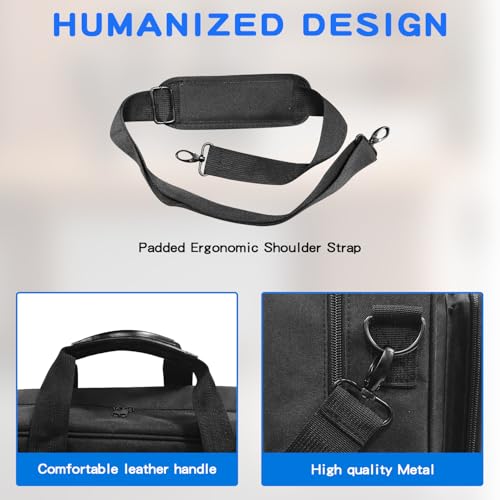 Portable Mobile Printer Storage Bag, Laptop Briefcase, Premium Laptop Case, Holds Up to 17.3-inch Laptop for Travel, Business, Men, Women4