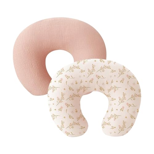 2pcs Pillow Covers Infants Pillow Slipcover Comfortable Newborns Baby Feeding Cushion Protections Sleeve Case