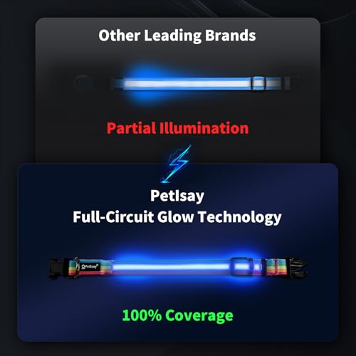 PetIsay Premium LED Dog Collar for Night Walking, USB Rechargeable(Small) by PetIsay - Used condition - Image 4