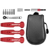 Gedore Red fietsgereedschapsset voor onderweg, 13-delig, bandenwissel, bits, ratel, adapter, St.