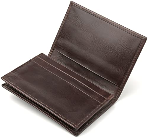 [Danke Bestens!] 名刺入れ メンズ 本革 【アウトレット】 オイルレザー (ダークブラウンアウトレット)の商品画像（Amazon）