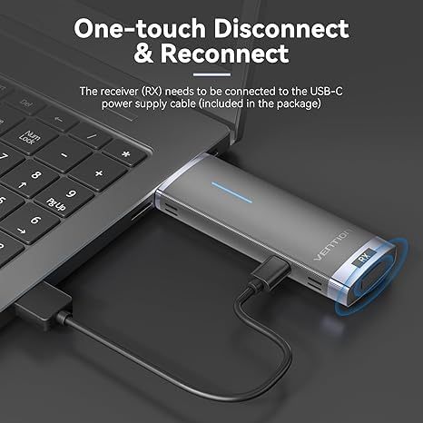Wireless HDMI Transmitter and Receiver 2.4/5GHz, HDMI Wireless Transmitter and Receiver with LED/HDMI Sender and Receiver Wireless with 1080P for Streaming Video from PC to Monitor/Projector/HDTV