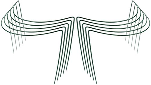 Novatool 10 Strauchstütze 100 cm hoch halbrund 40 cm grün Staudenhalter Blumenhalter Rankengewächs Pflanzenstütze Blumenstütze Staudenstütze Rankhilfe Strauchhalter Rosenstütze