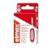 Produktbild elmex Interdentalbürste rot (Größe 2, 0,50mm), 1 x 8 Stück - Interdentalbürsten für die Reinigung kleiner Zahnzwischenräume
