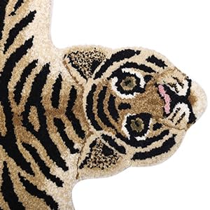 Tapete de Lana Pura con Diseño de Tigre Falso miniatura 3