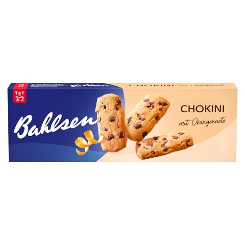 Bahlsen Chokini - 1er Pack - Mürbegebäck mit Schokostückchen und Orangennote (1 x 150 g)