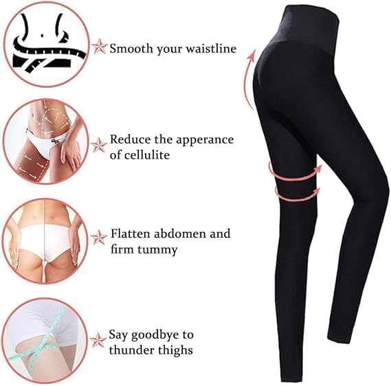 Pantaloni di Perdita di Peso Leggings Anticellulite Donna Fitness per Palestra Corsa Yoga