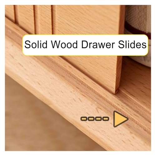 Zapatero de madera maciza noble con puertas correderas de alta durabilidad para muebles del hogar 8