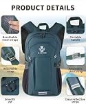 Hiking Backpack Lightweight 20L Water Resistant Shoulder Daypack Women Men for Outdoor, Traveling, Climbing, Camping