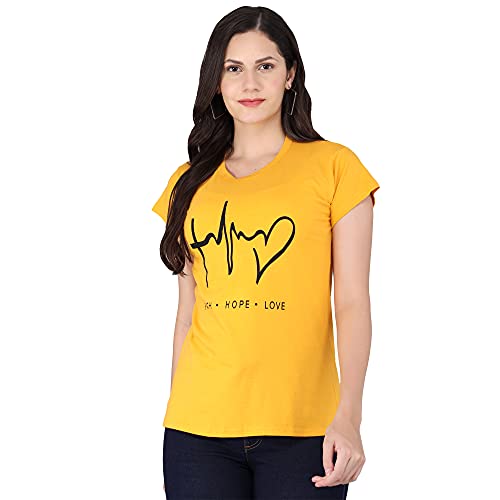 Image of FUNDAY FASHION Women & Girls Cotton Regular Fit Half Sleeves T-Shirt