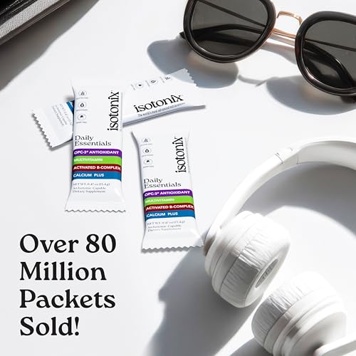 Isotonix® Daily Essentials Multivitamin Powder Packets – 4-in-1 Formula with Multivitamin, Activated B-Complex, Calcium Plus & OPC-3 with Pycnogenol® – Isotonic Delivery – Gluten Free-30 Packets