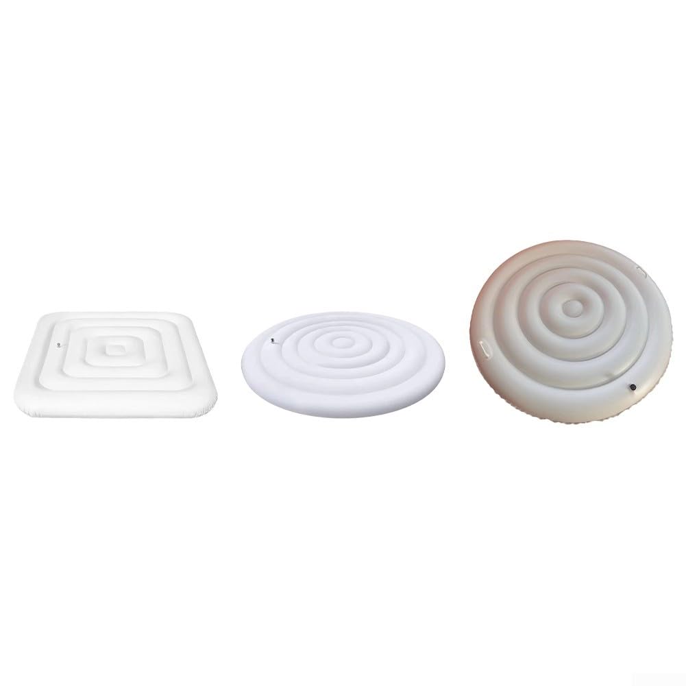 pour couverture Gonflable Spa Rond 145cm Isolante PVC pour(Round with handle 1)