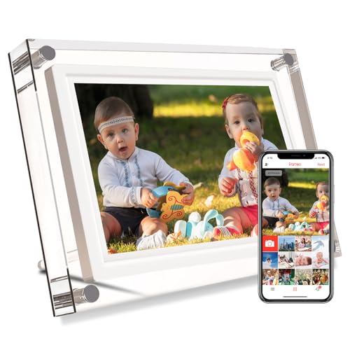 Frameo 10.1inch Acrylic WiFi Cloud Digital Photo Frames with 800 * 1280 IPS Touch Screen HD...