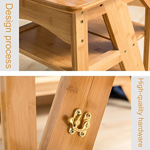 Escalera plegable de 4 niveles convertible en estante de almacenamiento 7