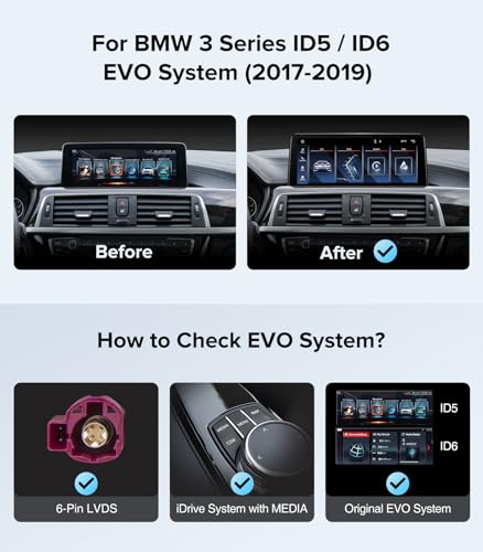 Radio Carplay 10.25" para BMW 3 Series F30 X1 F48 17-19 EVO miniatura 2
