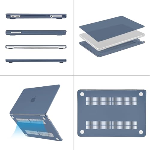 Image of MOSISO Compatible with MacBook Neo Case 13 inch 2026 Release Model A3404 with A18 Pro Chip, 4 in 1 Kit Precision Fit Crack & Scratch Resistant Protective Hard Shell Case Cover, Midnight