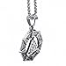 ELFASIO Stainless Steel Pendant for Men Necklace Viking Valknut Odin's Norse Warrior Chain Jewelry, Length 20 inch