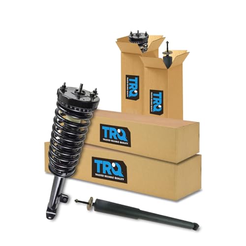 Image of TRQ Front and Rear Complete Strut Assembly & Shock Absorber Kit Complete Strut & Coil Spring Assembly Compatible with 2005-2010 Chrysler 300 2006-2010 Dodge Charger 2005-2008 Magnum