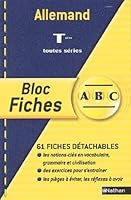 BLOC FICHES ABC ALLEMAND TERM 2091824852 Book Cover