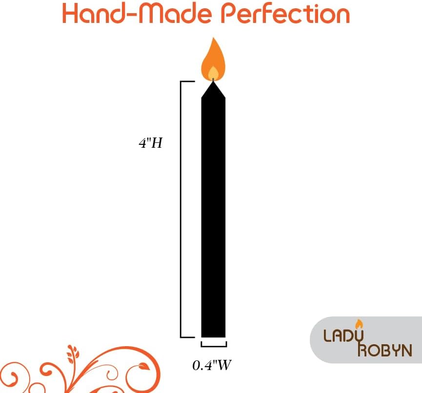 Miniatura 3 de Juego de 20 velas cónicas de color sólido, velas de cera de parafina sin goteo de 4 pulgadas con mecha de algodón, ideal para bodas, shabat,