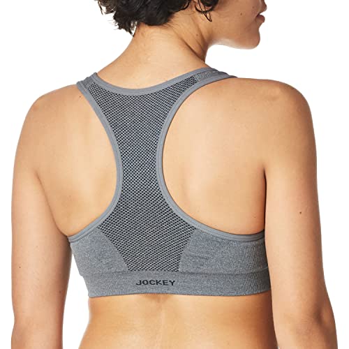 Image of Jockey Active Zip Front High Impact Seamless Bra