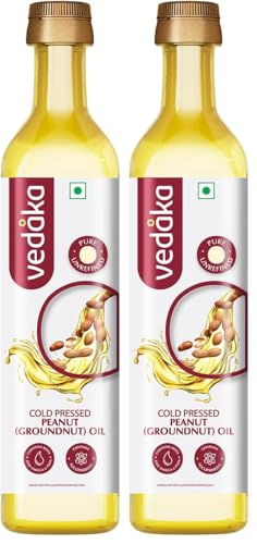 Image of Vedaka Cold Pressed Peanut Oil, 500ml (Pack of 2)