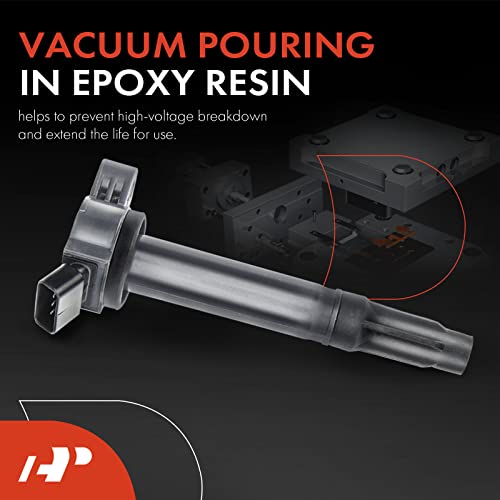 A-Premium Engine Ignition Coil Packs Compatible With Avalon Camry Highlander Rav4 Sienna Rx350 Es350 V6 3.5L 6-Pc Set #TOP2