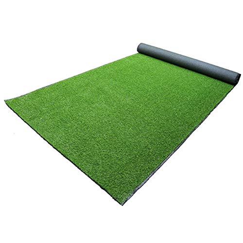 Chyoung réaliste intérieur extérieur artificiel d'herbe artificiel tapis de gazon simulé pelouse tapis fausse herbe tapis hauteur hauteur 15mm Cover