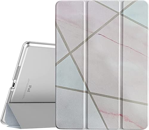 Image of MOCA Compatible Smart Flip Cover Case for iPad 9.7 inch 2017 2018 iPad 5th 6th Generation A1893 A1954 A1822 A1823 Smart Case Cover (Pink Blocks, iPad 9.7 inch 2017 /2018 Launched)